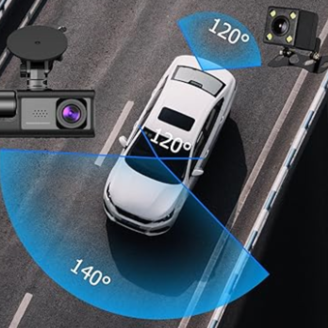 Cámara para auto 3 en 1: seguridad total