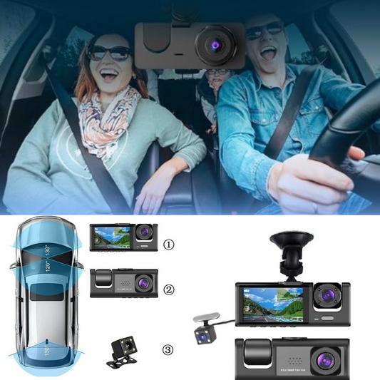 Cámara para auto 3 en 1: seguridad total