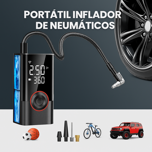 El Compresor de Aire Portátil que Todos Quieren: Infla Tu Auto, Moto, Bici o Pelota ¡en Segundos